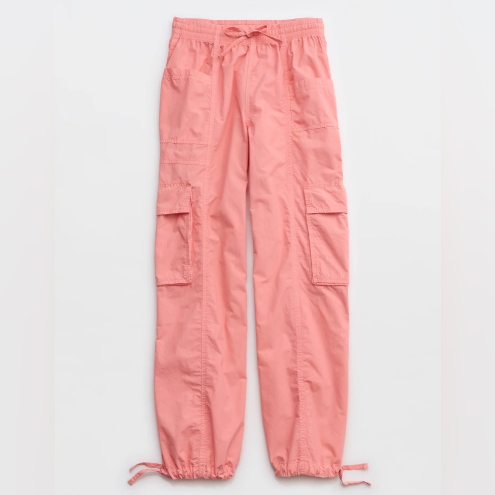 Aerie High Waisted Go-For-It Baggy Cargo Pant